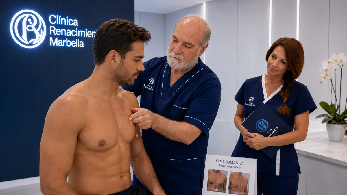 Pecho masculino en Marbella - Clínica Renacimiento Marbella