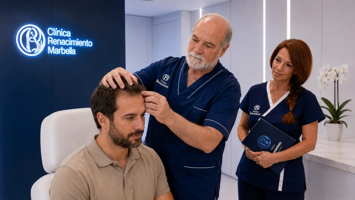 Implante de pelo en Marbella - Clínica Renacimiento Marbella